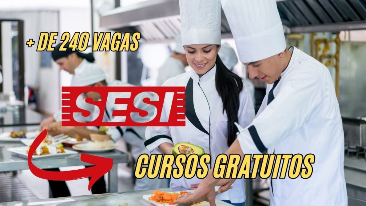 Desenvolva suas habilidades culinárias sem gastar R$1 real! Prefeitura e SESI abrem 240 vagas para cursos gratuitos de gastronomia; Inscreva-se e transforme-se em um verdadeiro chef!