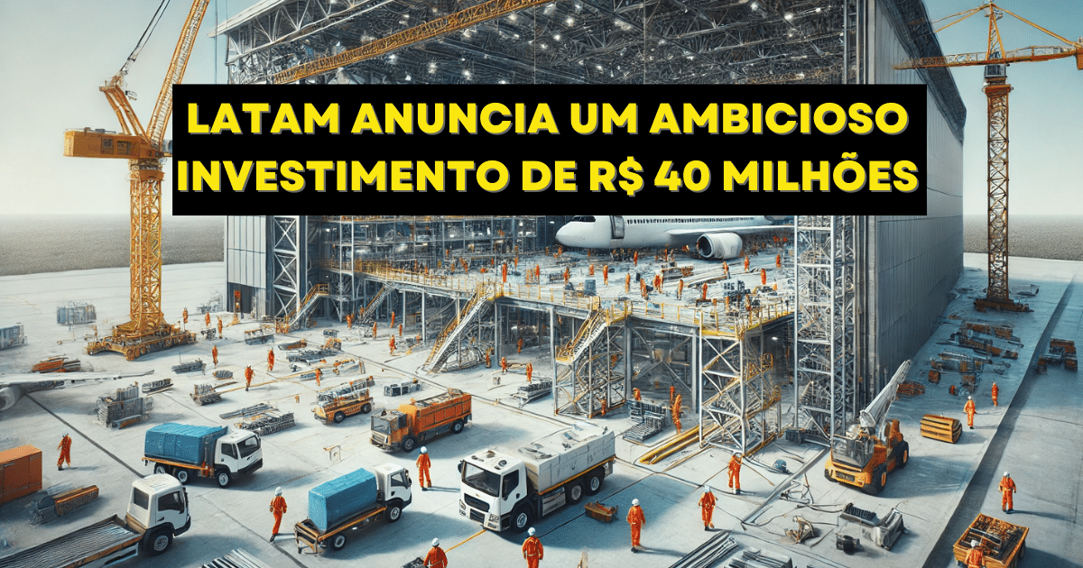 LATAM investe R$ 40 milhões em São Carlos, cria 300 empregos e fortalece polo aeronáutico brasileiro com novo hangar para Boeing 787. (Imagem: Reprodução/Canva)