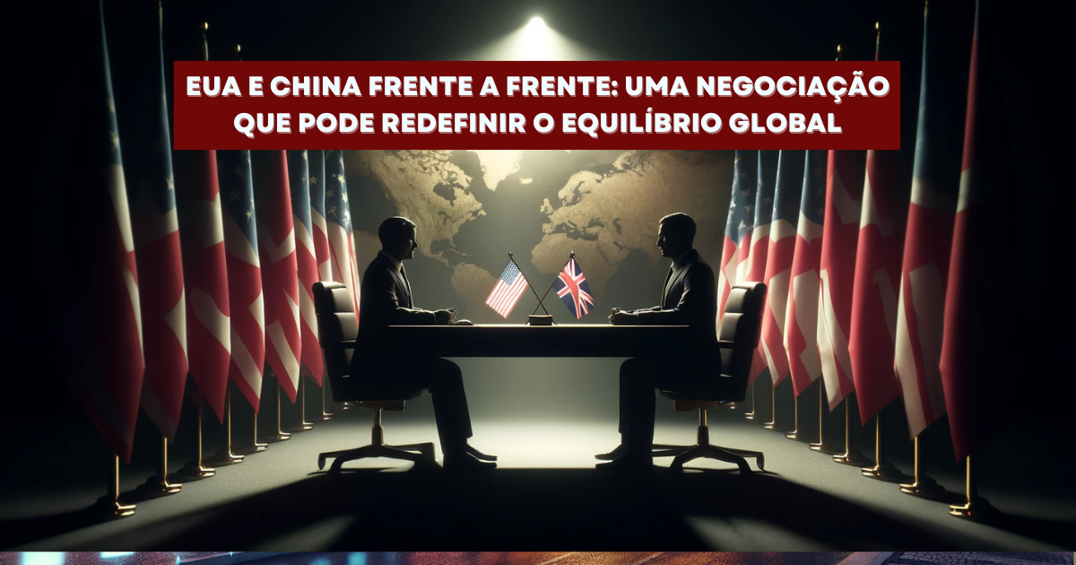 Novo mandato de Trump deve intensificar a rivalidade EUA-China, transformando a geopolítica e impactando economia global e segurança. (Imagem: Reprodução/Canva)