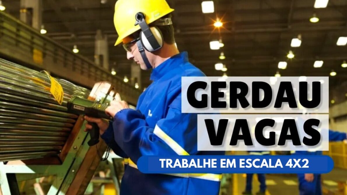 Já pensou em trabalhar em uma das maiores empresas da América Latina? A Gerdau está com vaga de emprego aberta no cargo de Operador, confira!