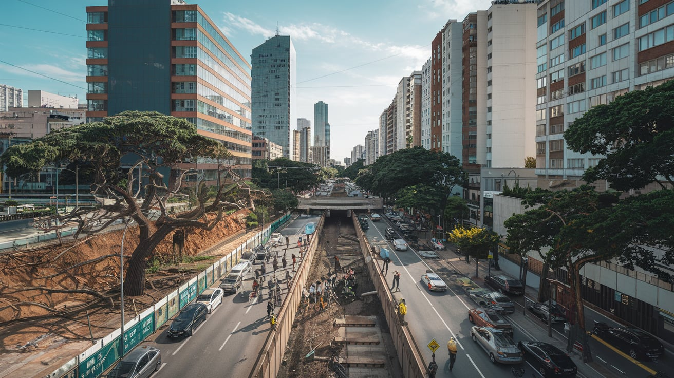 Justiça suspende obra de túnel entre Sena Madureira e Ricardo Jafet. Impacto ambiental e investimento bilionário geram polêmica. (Imagem; ilustração Inteligência Artificial)