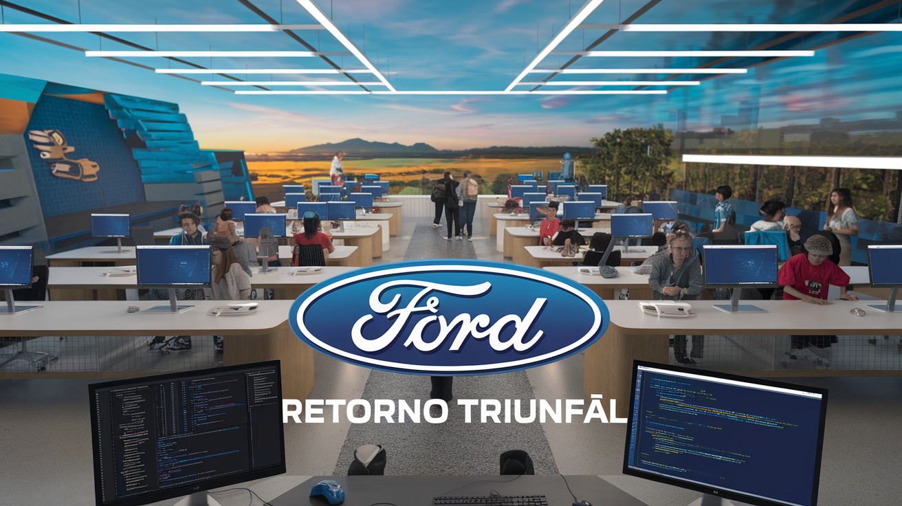 Ford lança programa gratuito na Bahia para capacitar jovens de baixa renda em tecnologia. Curso inclui ajuda de custo e empregabilidade.