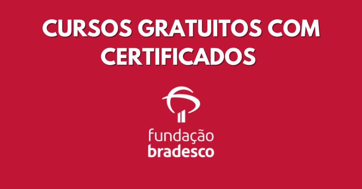 Acesso a mais de 100 cursos online gratuitos com certificação pelo Bradesco. Várias áreas disponíveis para turbinar seu currículo.