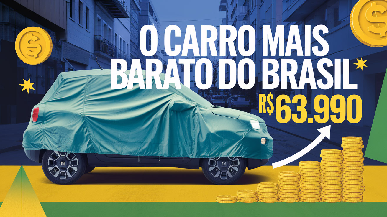 Fiat Mobi encerra 2024 como o carro zero km mais barato do Brasil, superando o Renault Kwid e liderando vendas no segmento popular.