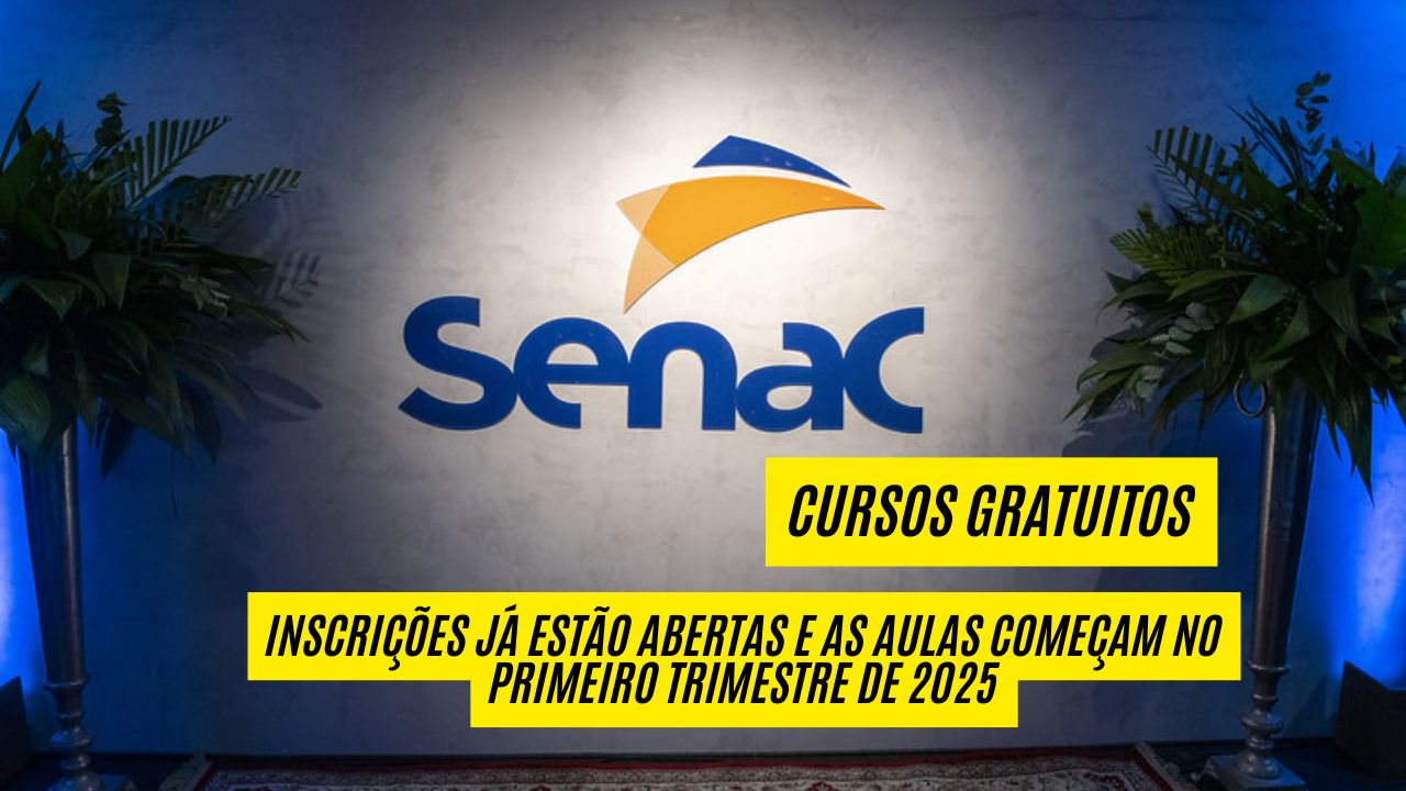 Cursos de desenvolvimento de sistemas, atendente de farmácia, cuidador de idoso e mais TOTALMENTE GRATUITOS! Senac abre matrículas para 16 CURSOS gratuitos; confira as oportunidades e como se inscrever