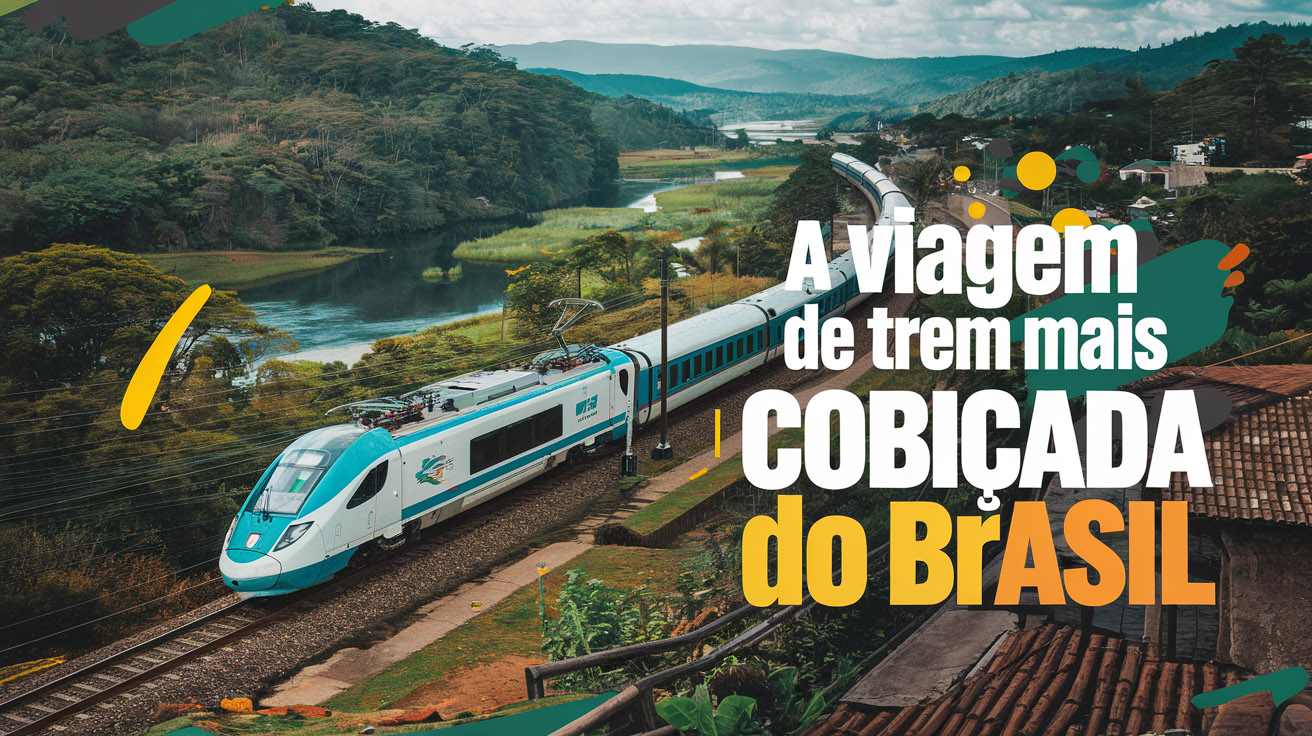 Descubra o trem turístico da Estrada de Ferro Carajás: um trajeto de 16 horas que conecta Maranhão ao Pará, passando por 27 cidades.