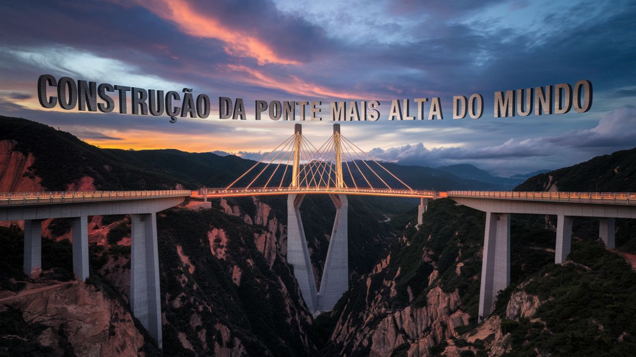 China supera os limites da engenharia e constrói a nova ponte MAIS ALTA do Mundo: Um marco na Construção da China!