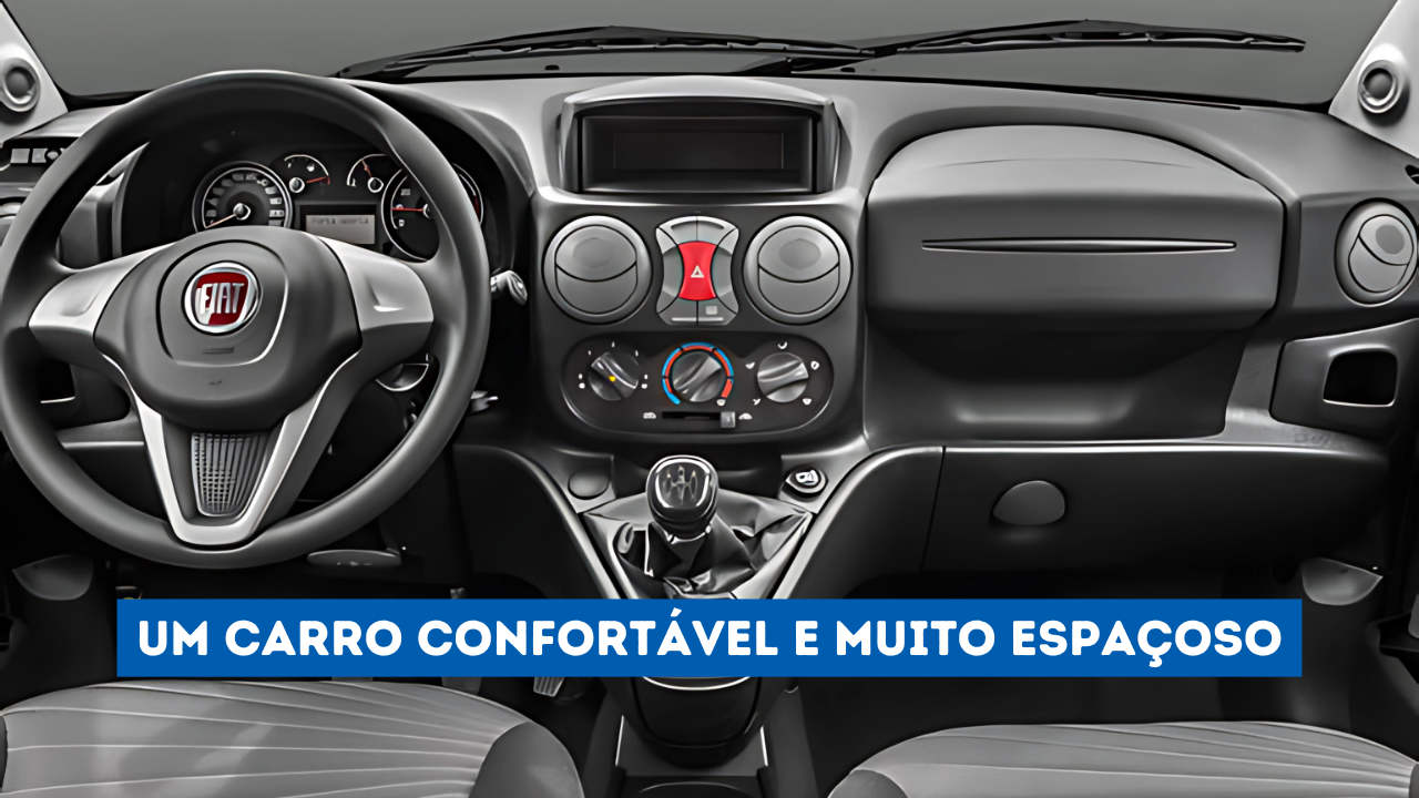 Fiat Doblò: Um carro espaçoso, com direção hidráulica e desempenho eficiente, ideal para famílias e viagens longas.