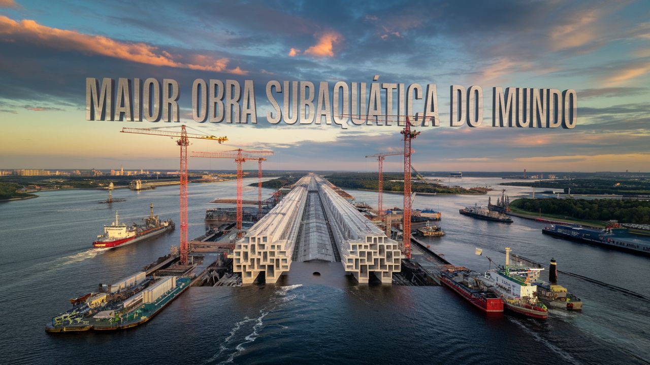 O maior túnel subaquático do MUNDO: A obra de US$ 7 Bilhões que está quase construída e redefinindo a engenharia sem usar perfuradoras!