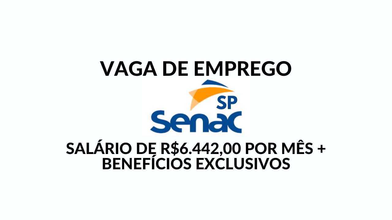 Quer trabalhar no Senac como Docente de Design Gráfico? Em SP há vaga com salário de R$6.442,00 e benefícios incríveis