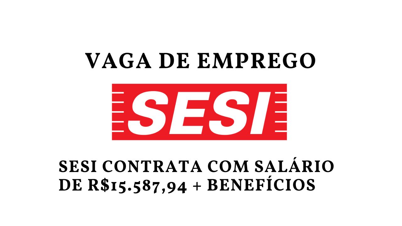 SESI contrata médico com remuneração de R$ 15.587,94. Além de oferecer um salário competitivo, também disponibiliza uma série de benefícios adicionais.