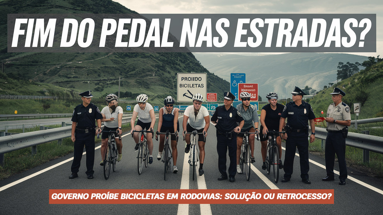 Governo de São Paulo avalia proibir bicicletas em rodovias. Polêmica expõe falta de alternativas e segurança para ciclistas. Entenda mais.