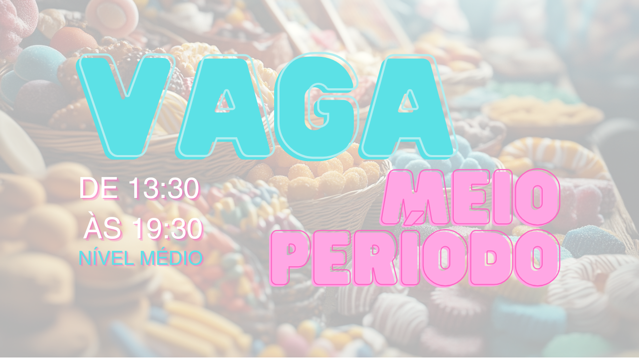 meio período - vaga - emprego - atendente