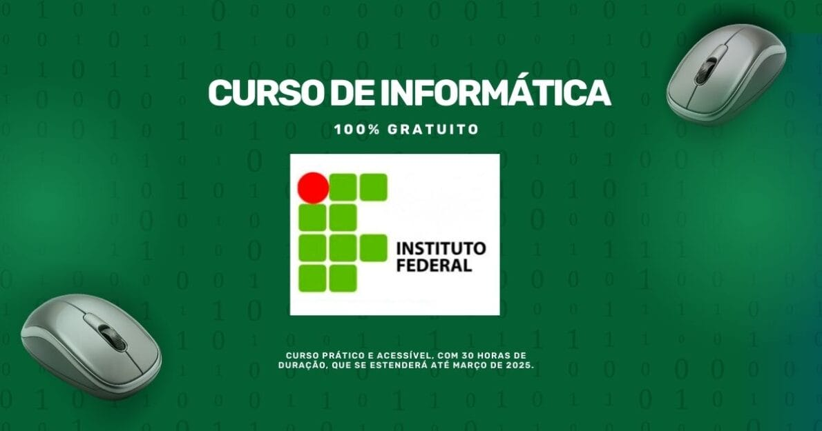 Cursos EAD gratuitos do Instituto Federal oferecem certificados em diversas áreas da informática. Vagas abertas e limitadas para 2024!