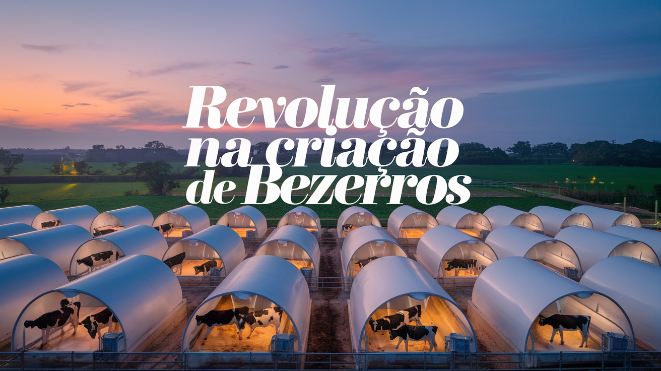 Fazenda referência cria 3.300 bezerros em cabanas individuais, destacando inovação, produtividade e sustentabilidade na agropecuária.