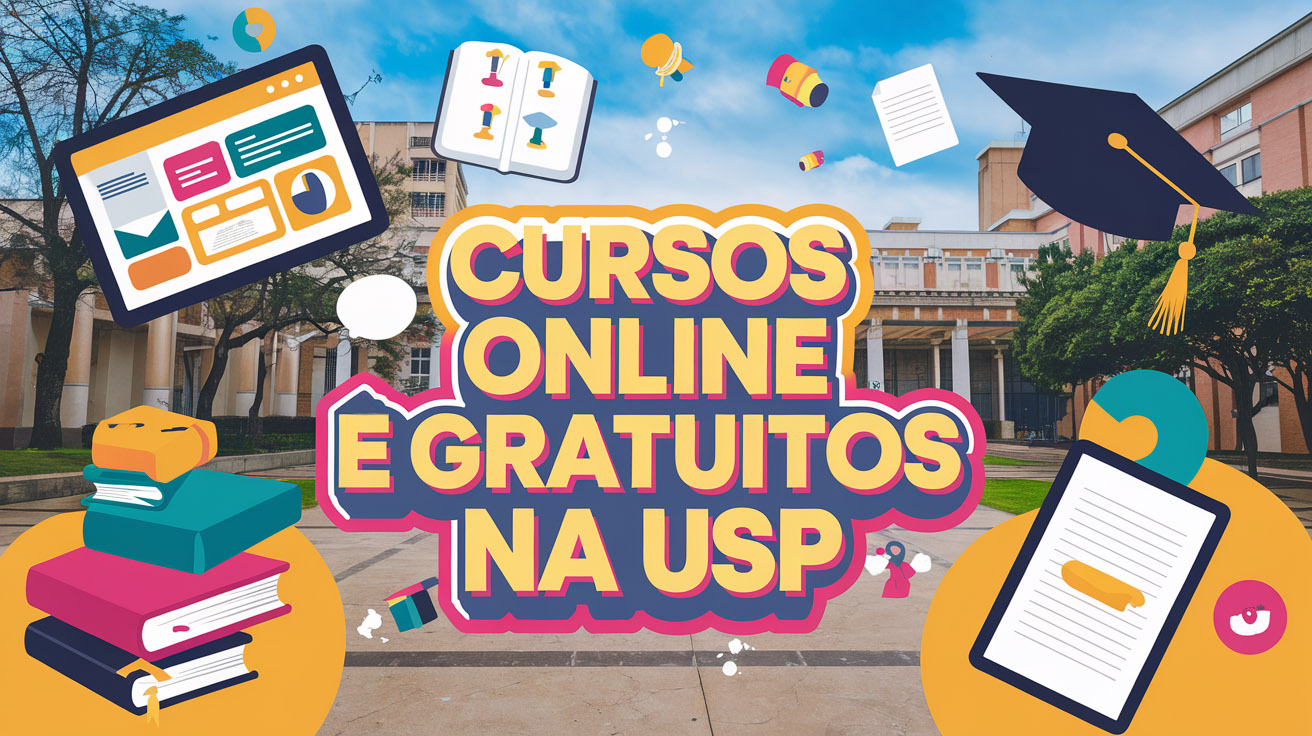 USP oferece 15 cursos gratuitos e online em 2025. Inscreva-se de 20 a 21 de janeiro. Vagas limitadas! Aproveite a chance!