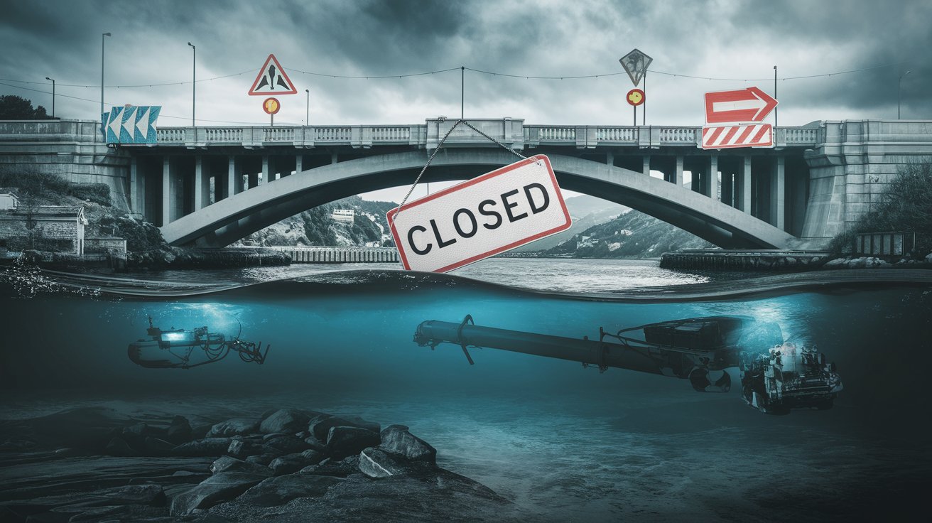 Cierran puente sobre el río Casqueiro tras detección de riesgo estructural en inspección; DER sugiere rutas alternativas entre Santos y Cubatão.