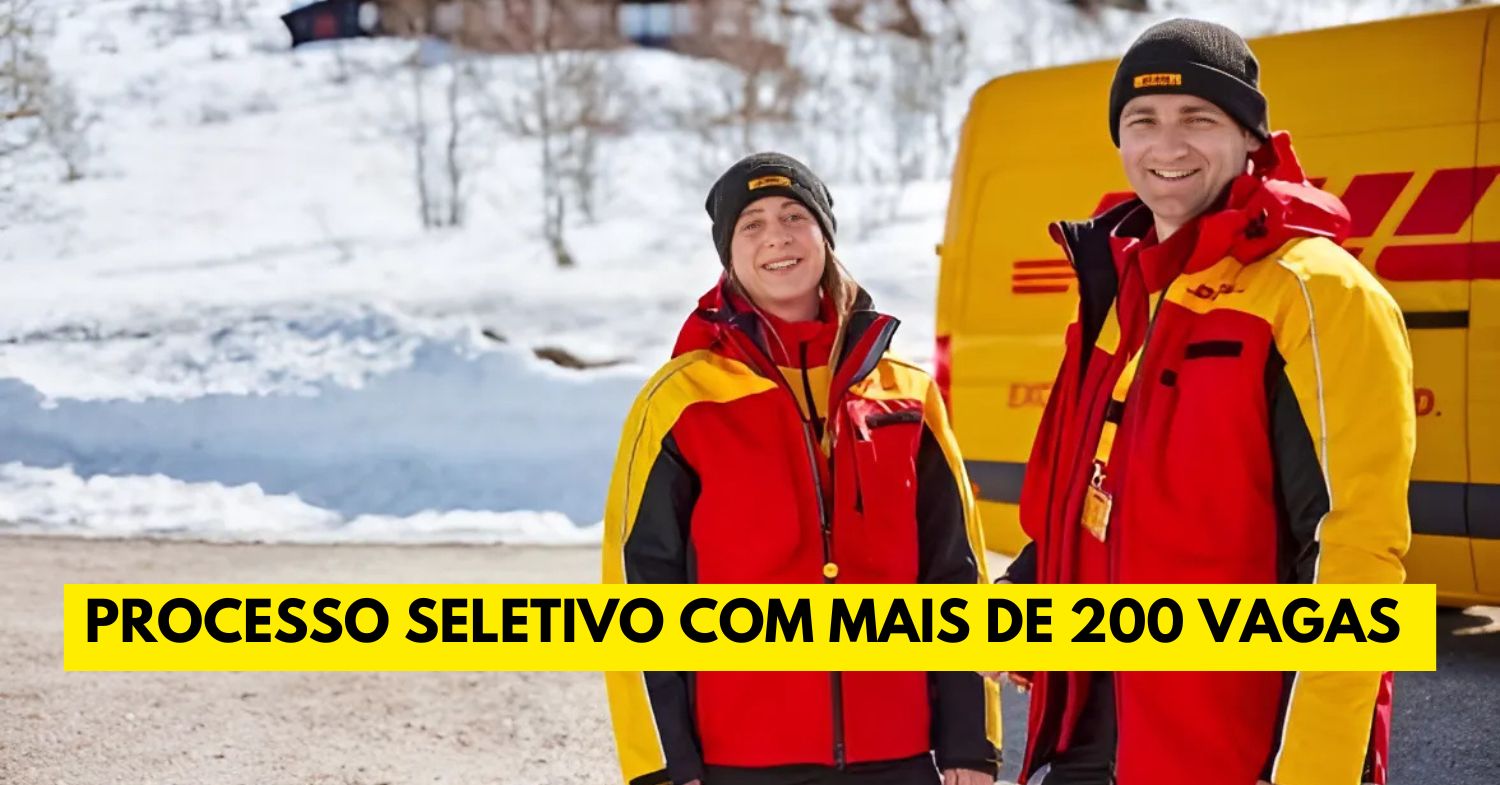 A empresa DHL Express convoca pessoas com e sem experiência para preencher mais de 200 vagas em diversas funções