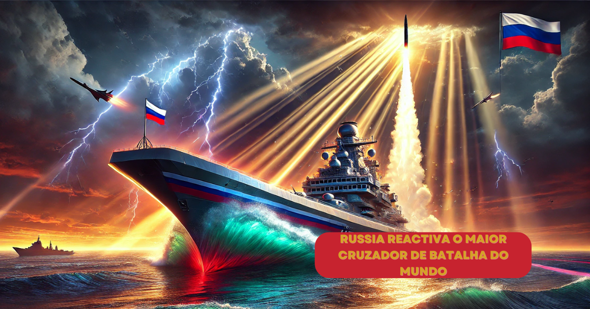 Após 25 anos, o cruzador de batalha Almirante Nakhimov retorna ao mar, equipado com tecnologia de ponta e reforçando o poder naval russo. (Imagem: Reprodução/Canva)