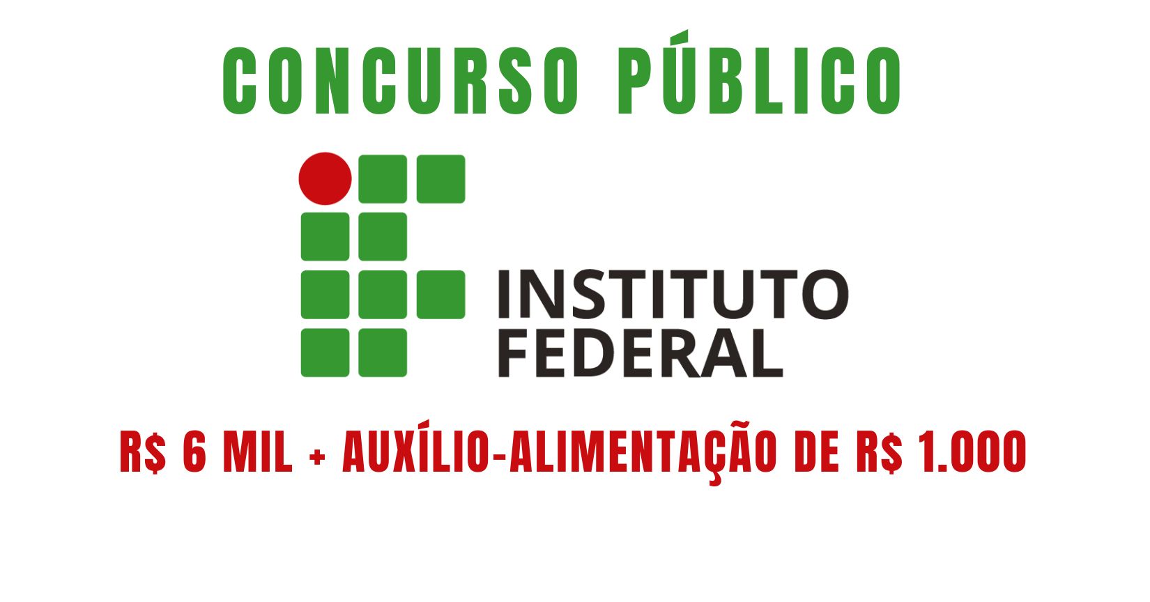 Instituto Federal - IFMS abre mais de 70 vagas com remuneração de R$ 6 mil + auxílio-alimentação de R$ 1.000
