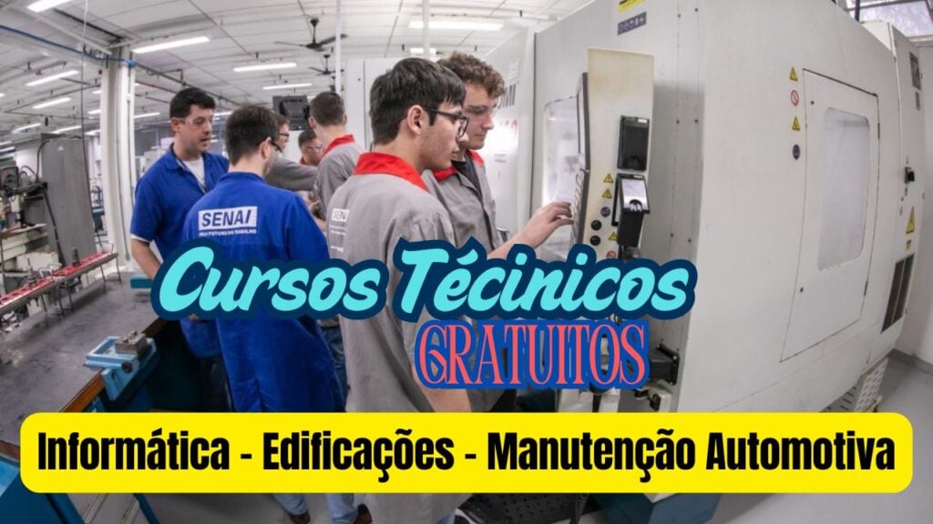 cursos - cursos técnicos - cursos gratuitos - senai