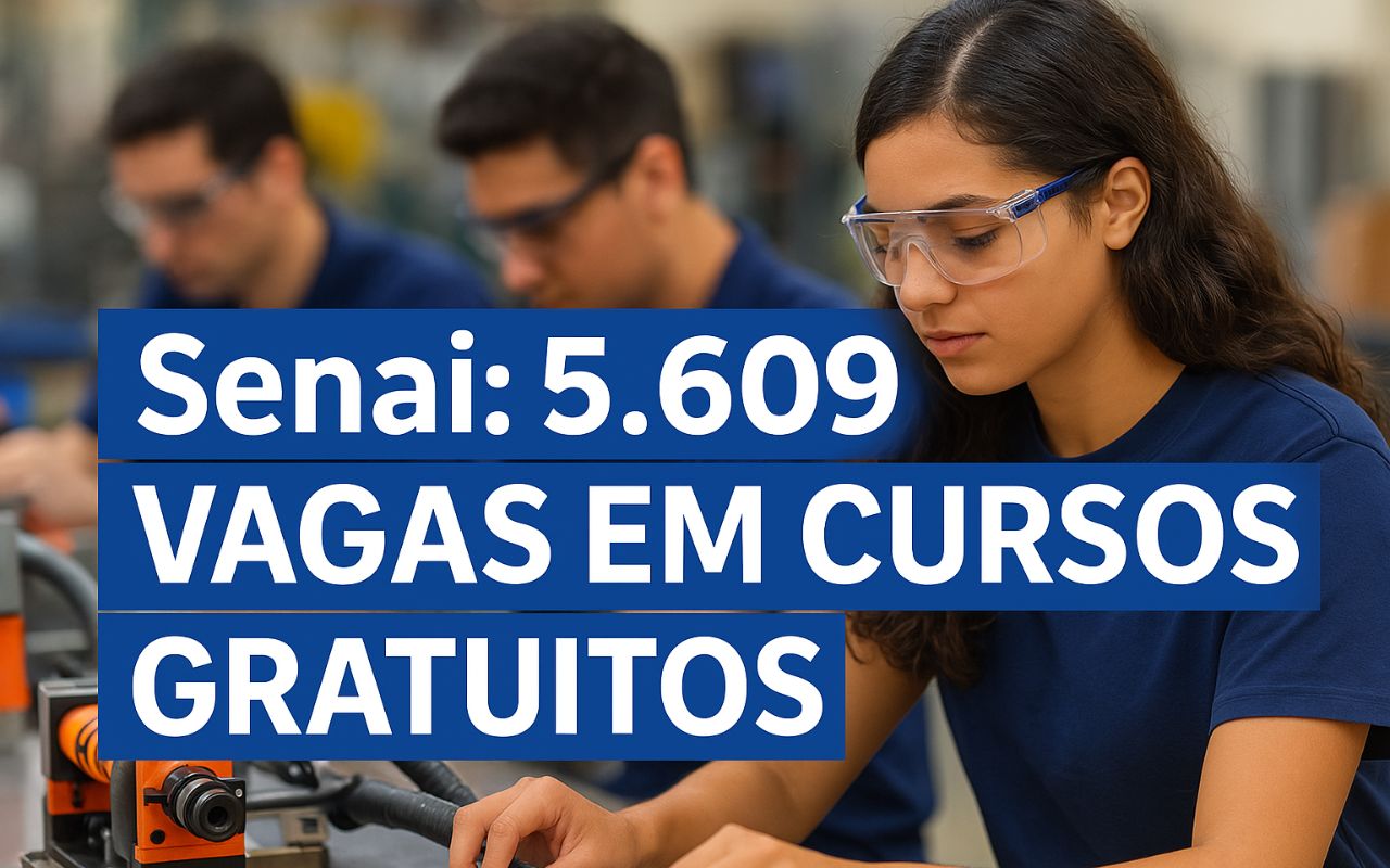 Senai-DF oferece mais de 5 mil vagas gratuitas para cursos técnicos e de qualificação
