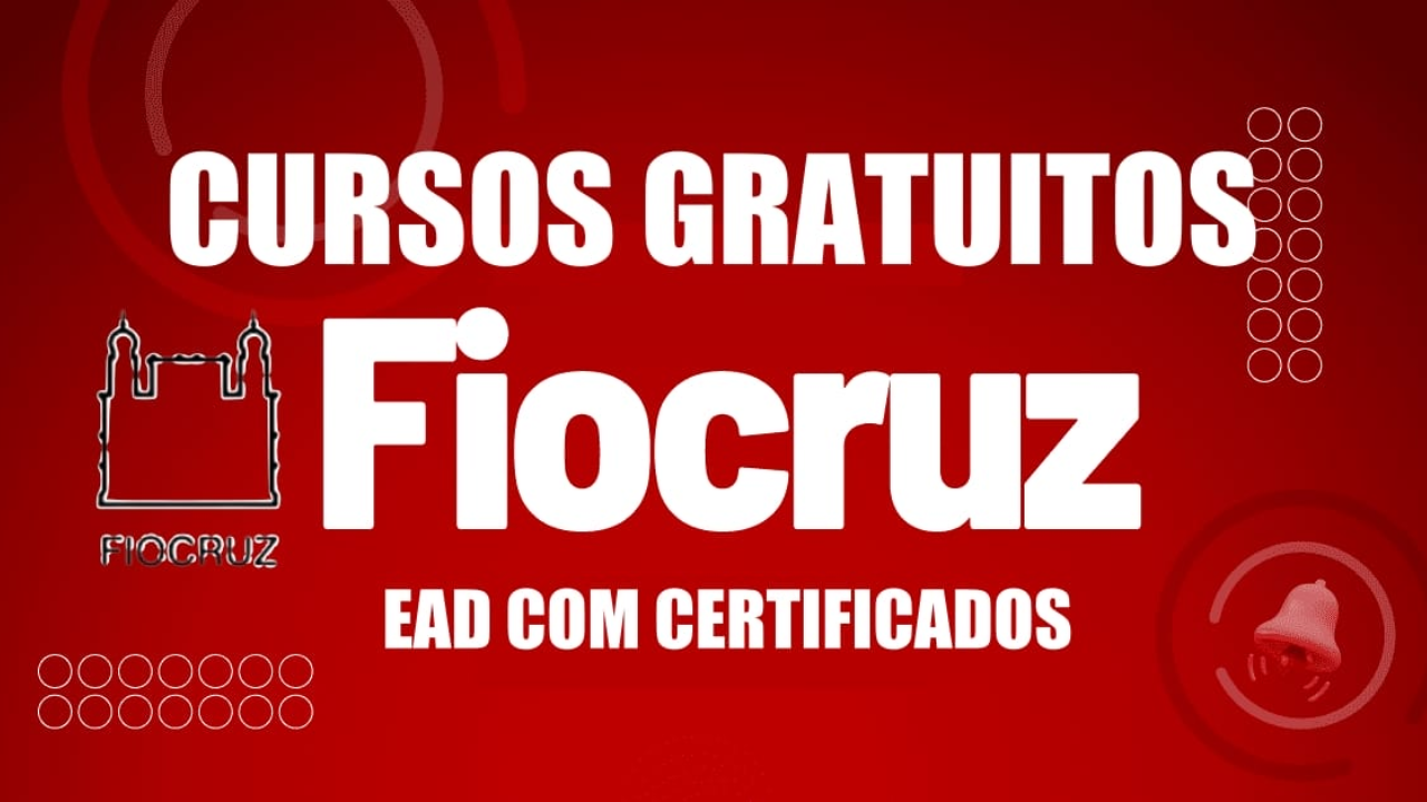 A Fiocruz oferece vagas em cursos gratuitos online para qualificação na área da saúde. Inscrições disponíveis no Campus Virtual.
