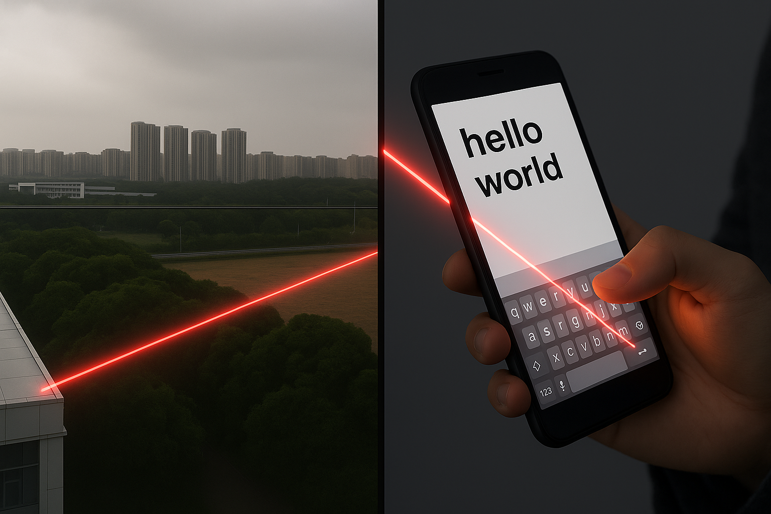 laser chinês