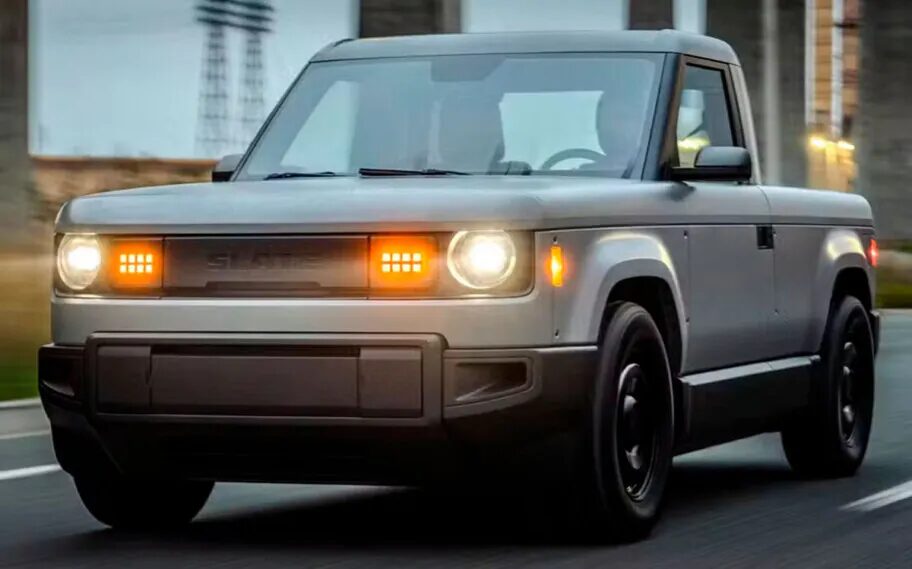 Jeff Bezos aposta na Slate Auto e lança picape elétrica acessível. Descubra tudo sobre o modelo revolucionário e o impacto no mercado automotivo.