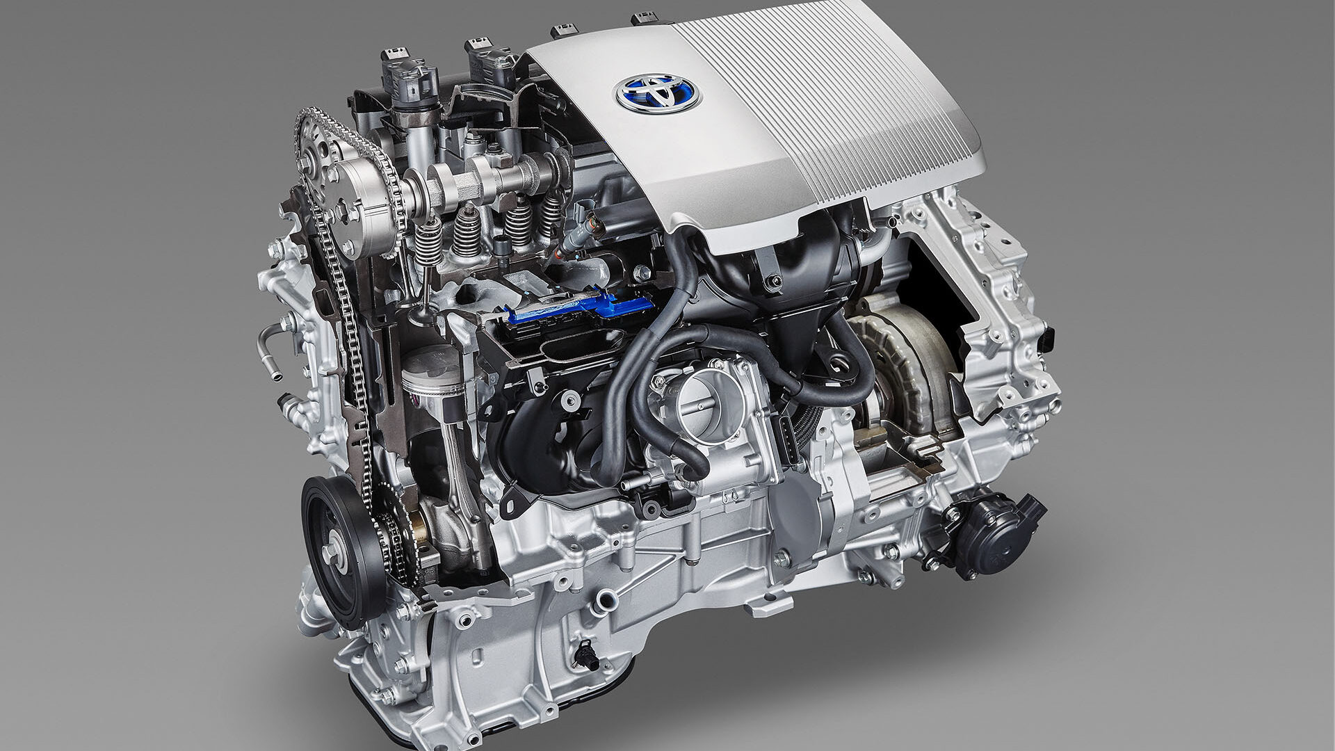 O motor do Toyota Corolla Híbrido 1.8 flex é o 2ZR‑FXE, um propulsor ciclo Atkinson de 1,8 litro especialmente desenvolvido para sistemas híbridos.