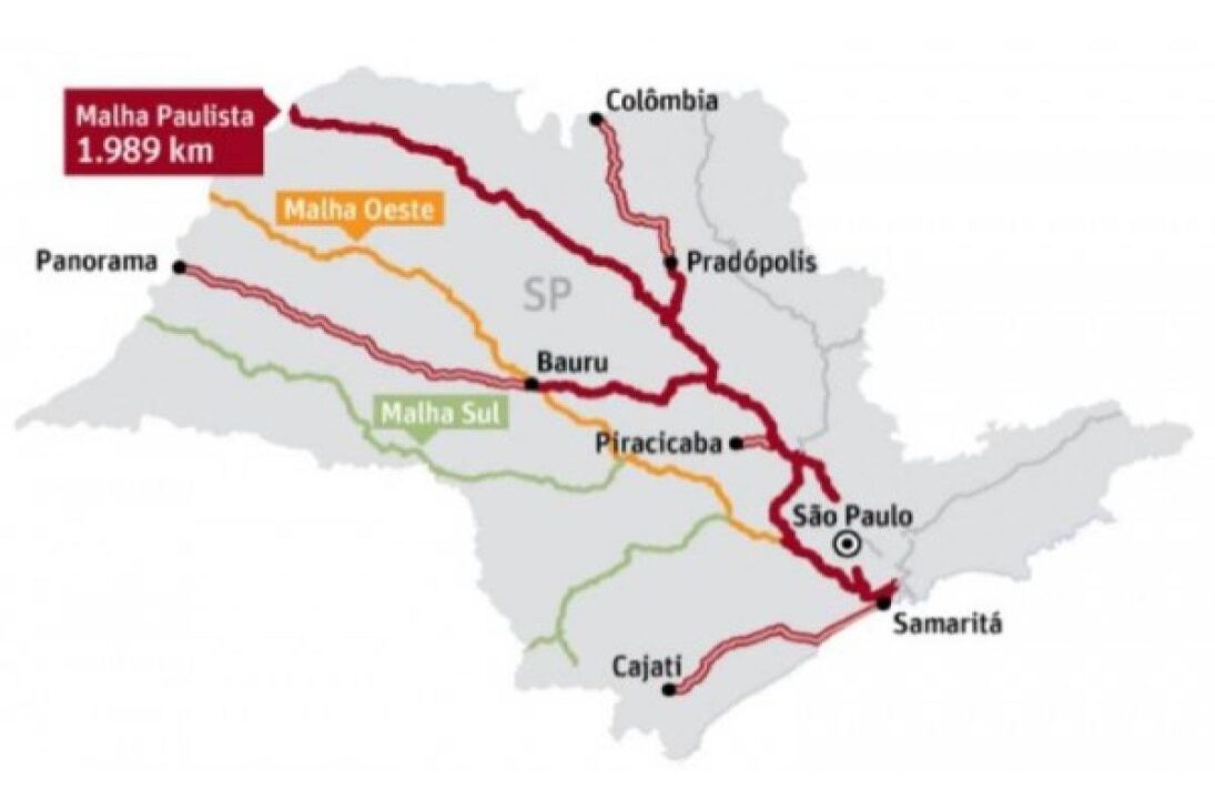 A Rumo renovou a concessão da Malha Paulista por mais 30 anos, até 2058, e agora investe R$ 6 bilhões para dobrar a capacidade da ferrovia