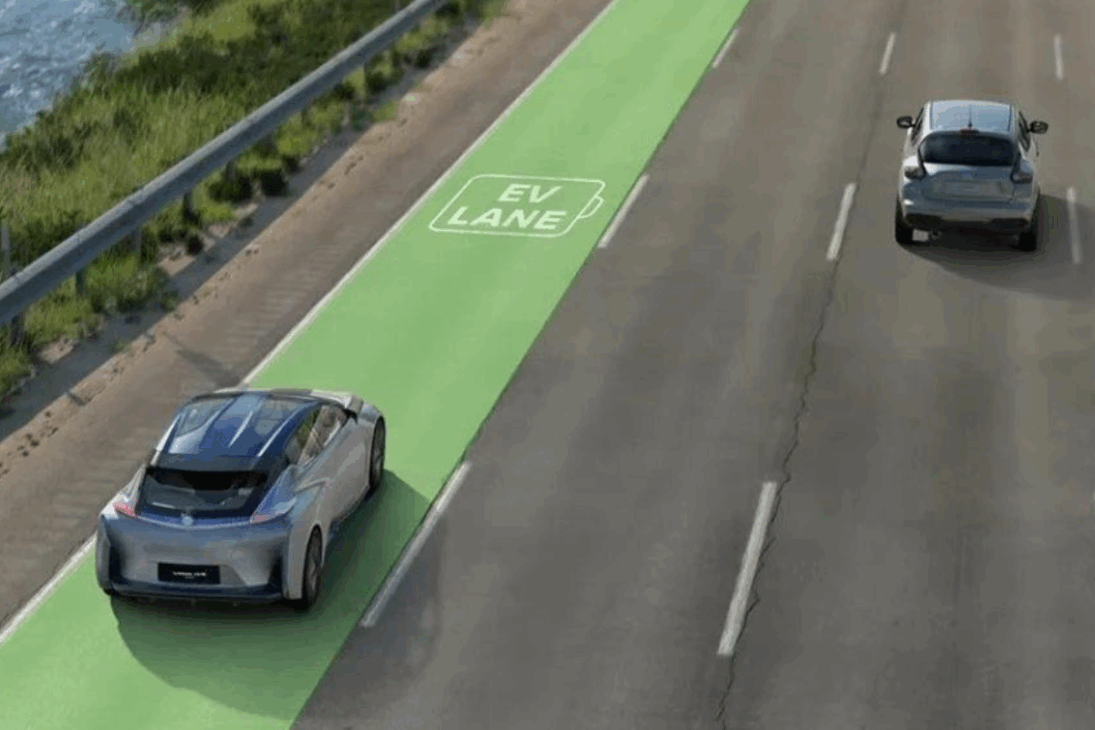 A construção da primeira estrada elétrica em larga escala na Suécia, que recarrega carros e caminhões elétricos em movimento