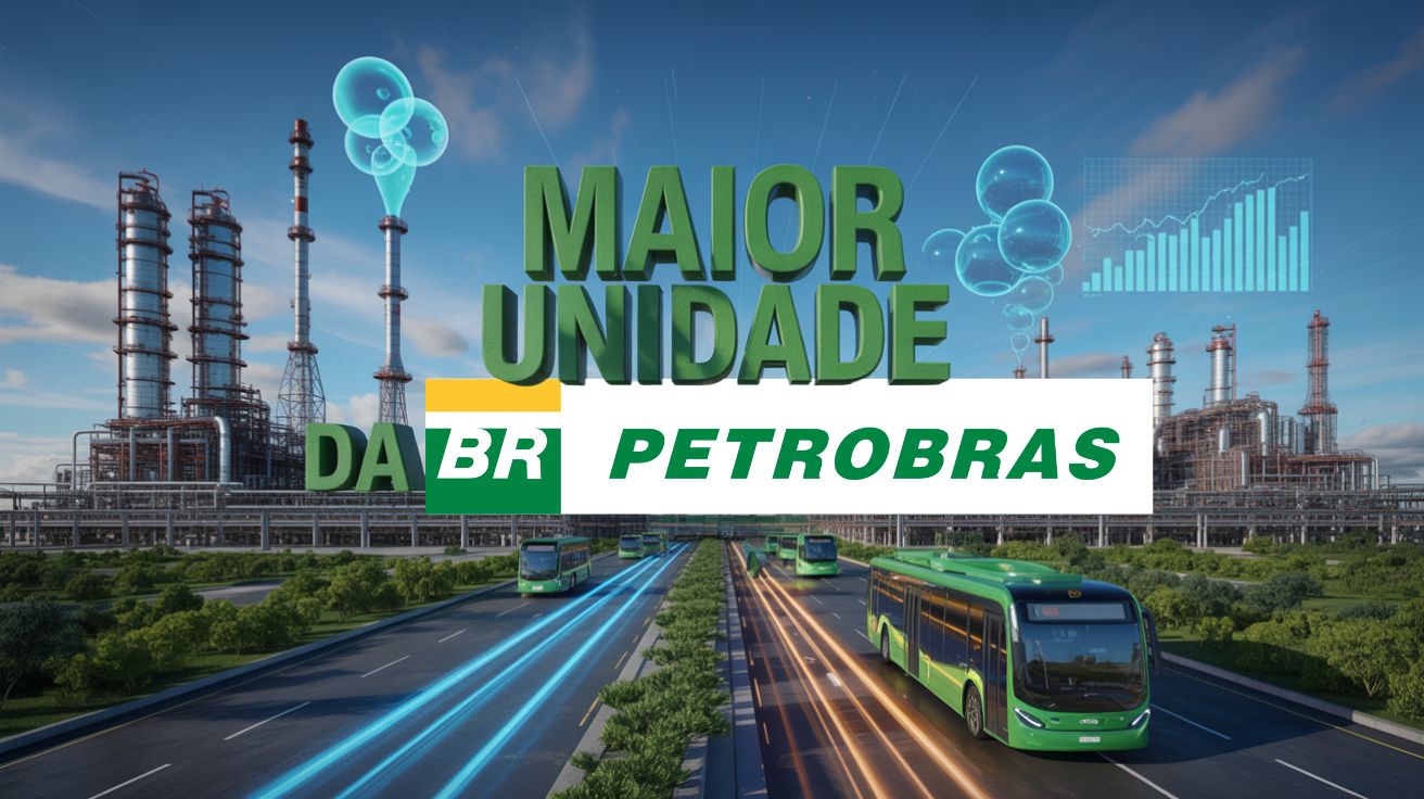 Petrobras inaugura maior unidade para diesel S-10 e querosene sustentável, impulsionando combustíveis limpos e o futuro ambiental do Brasil. (Imagem: ilustração)