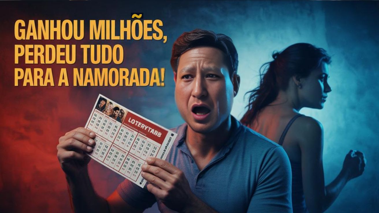 Ganhador da loteria perdeu R$ 21 milhões após confiar na namorada. Ela sumiu com o dinheiro e ainda pediu ordem de restrição contra ele.