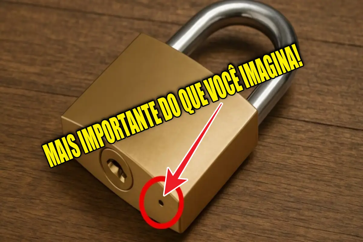 Esse furinho no seu cadeado é muito mais importante do que você imagina