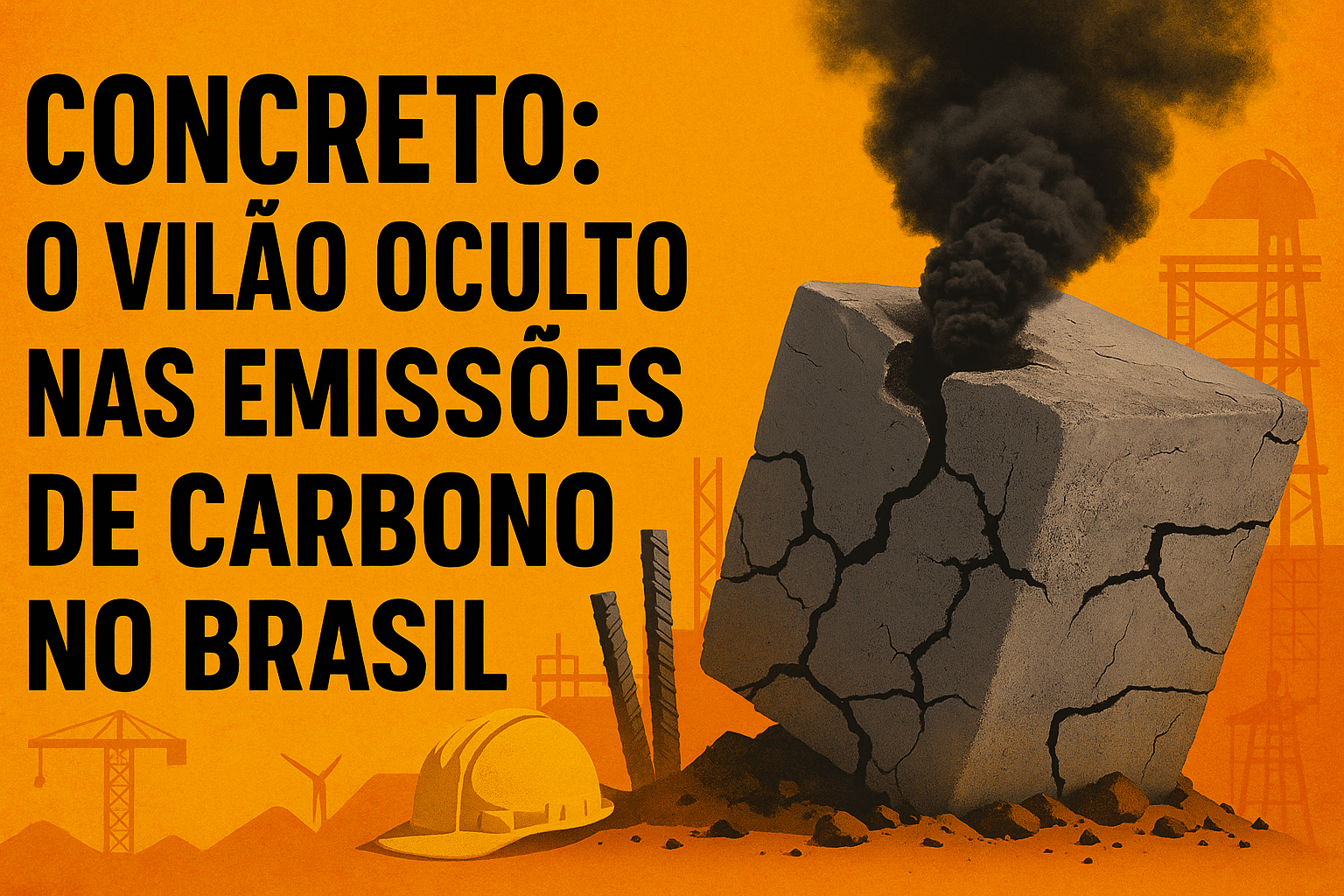 Concreto é vilão oculto nas emissões de carbono no Brasil — e problema começa ainda nas obras
