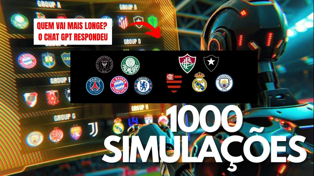IA simulou 100 vezes o Mundial de Clubes da FIFA 2025 e apontou um campeão surpreendente — e brasileiro chegou à final mais de uma vez!