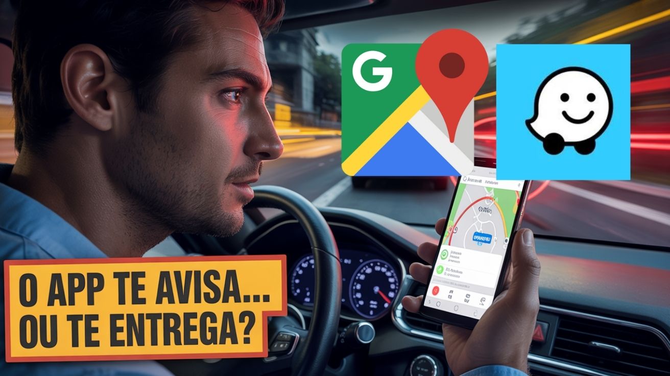 Imagem ilustrativa de Motoristas de Waze e Google Maps mais propensos a multas por velocidade, revela estudo.