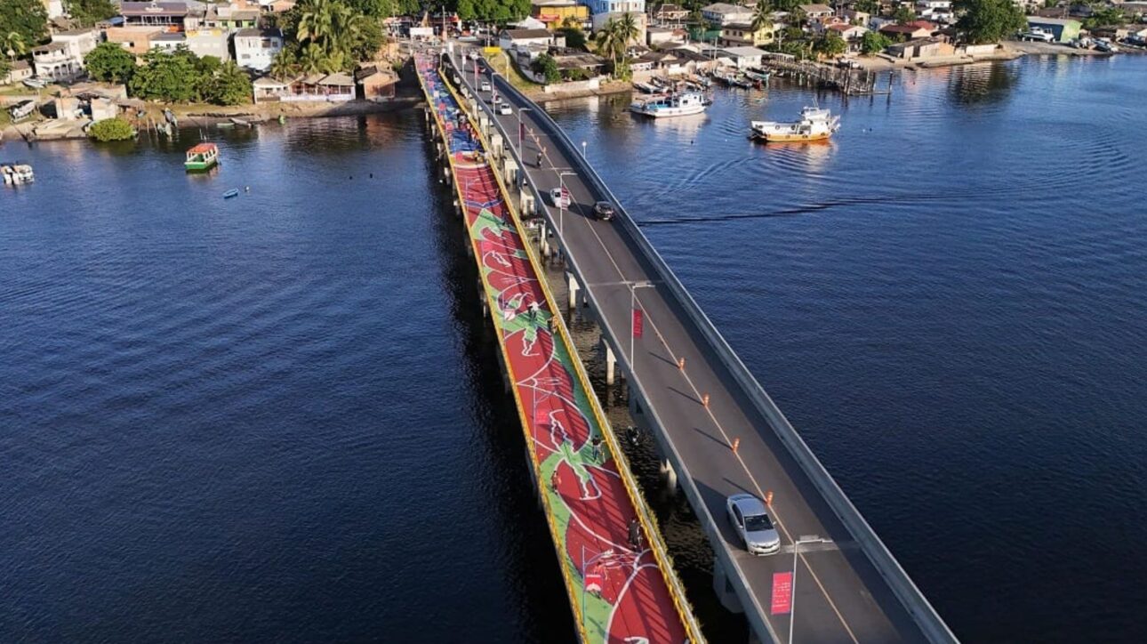 Ponte em Paranaguá vira atração com pintura de 1.500 m², unindo arte urbana, turismo e cultura no litoral do Paraná. Veja os detalhes.