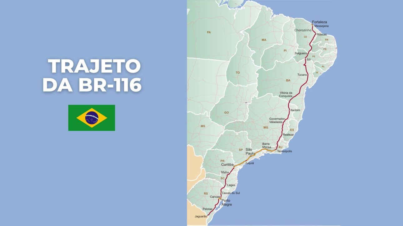 A BR-116 corta 10 estados, revela contrastes do Brasil e é marcada por beleza, desafios logísticos e o apelido polêmico de Rodovia da Morte.