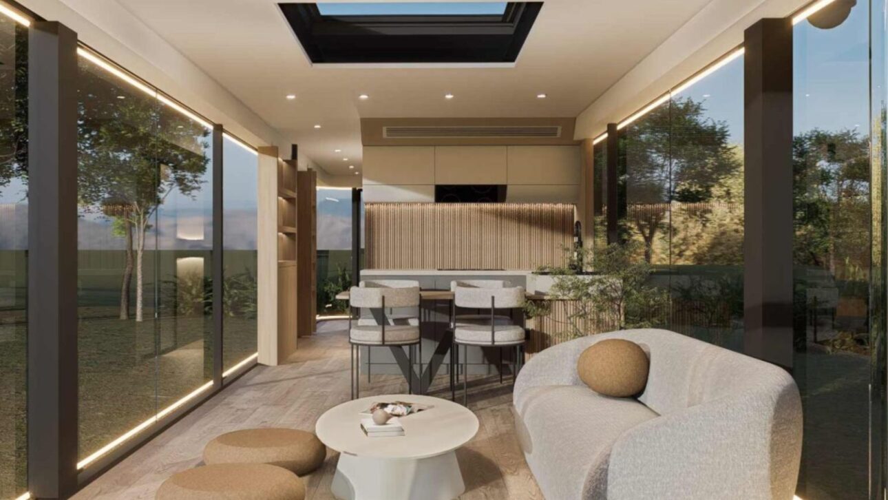 Casa cápsula chega ao Brasil, promete montagem em 2h e design inovador. Opção prática, acessível e moderna para morar ou investir.