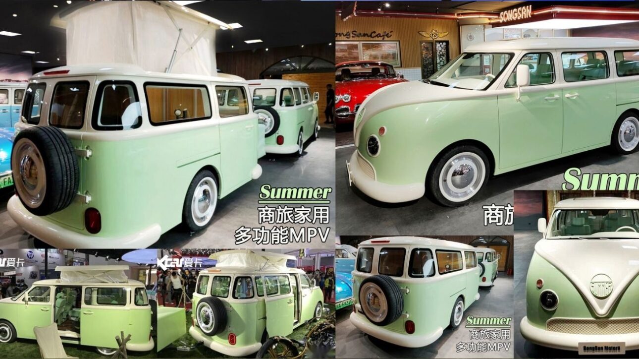 Minivan híbrida Songsan Summer resgata o clássico visual da Kombi com até 1.200 km de autonomia e tecnologia moderna para o futuro da mobilidade.