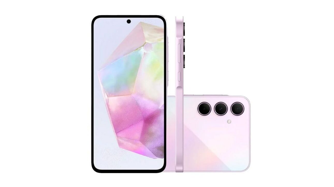 Samsung Galaxy A35 5G tela vibrante e bateria que dura o dia todo. (Imagem/ divulgação)