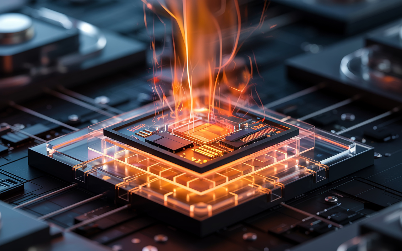 O chip que opera a 2.600°C e ainda assim consegue processar dados em ambientes extremos, como dentro de um reator nuclear