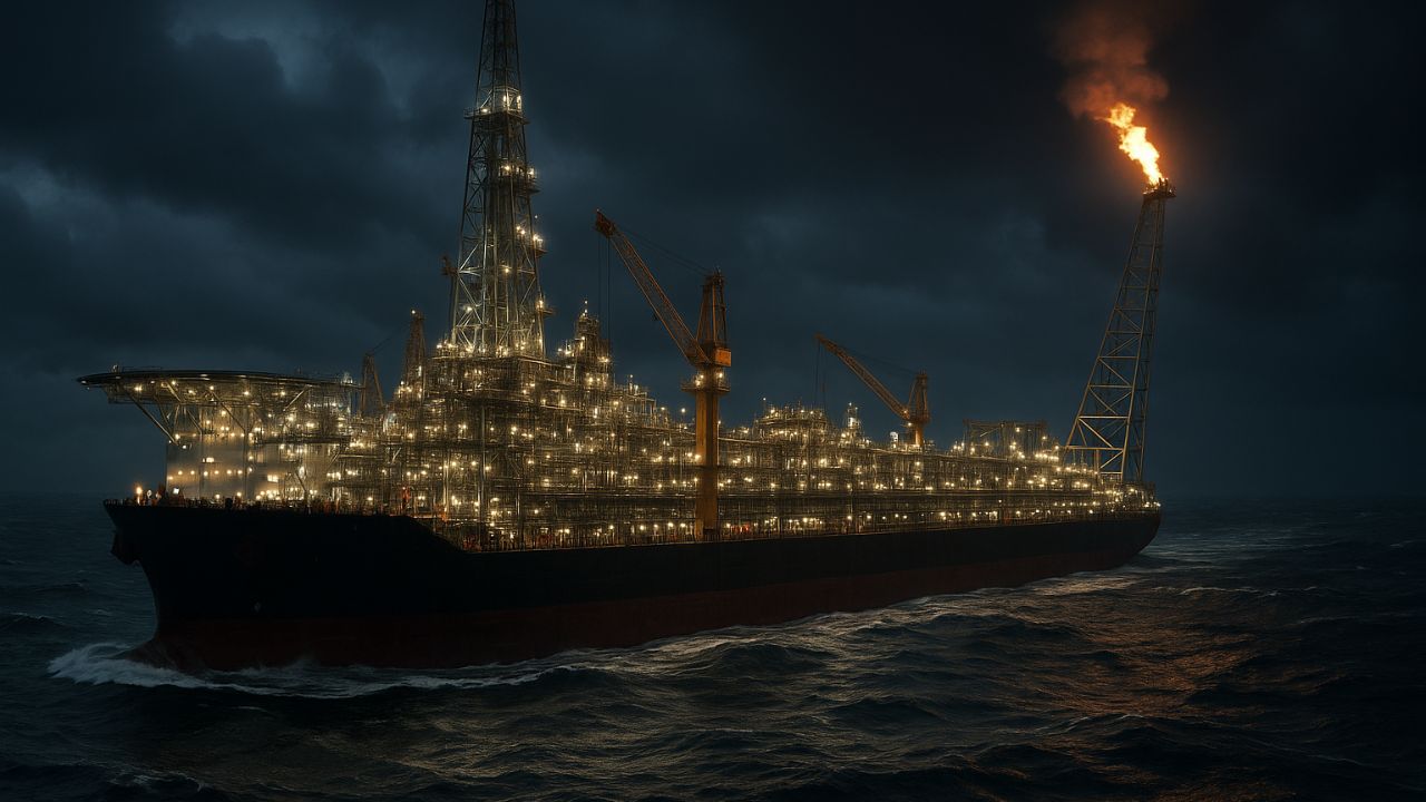 O navio-plataforma com mais de 400 metros que extrai petróleo onde outros não ousam chegar, e custou o PIB de um pequeno país