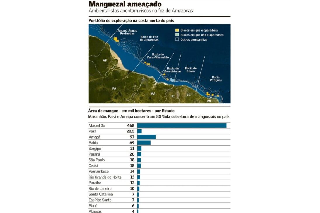 Presença chinesa na Foz do Amazonas: como a CNPC, em parceria com a Chevron, garantiu 9 blocos por R$ 582,2 milhões