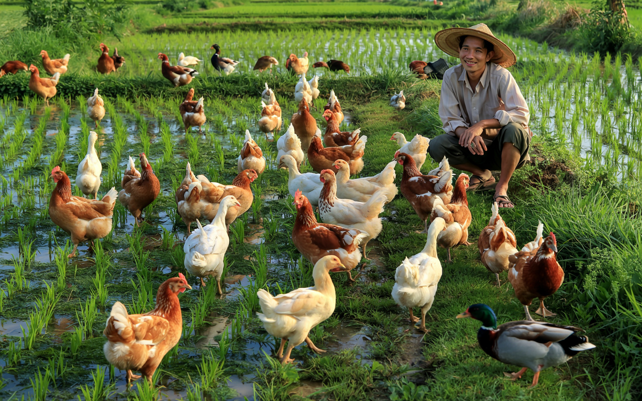 Sem veneno e sem agrotóxicos: esta técnica com galinhas e patos ajuda a salvar plantações inteiras na Ásia — enquanto no Brasil o prejuízo se multiplica