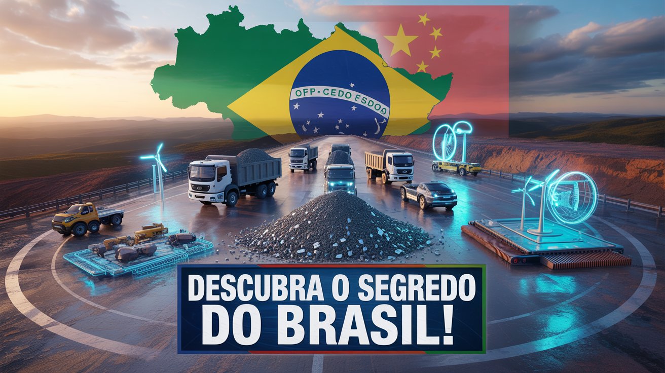 Brasil avança em megaprojeto de terras raras, refino próprio e tecnologia inédita em Minas Gerais, desafiando o domínio chinês no setor.