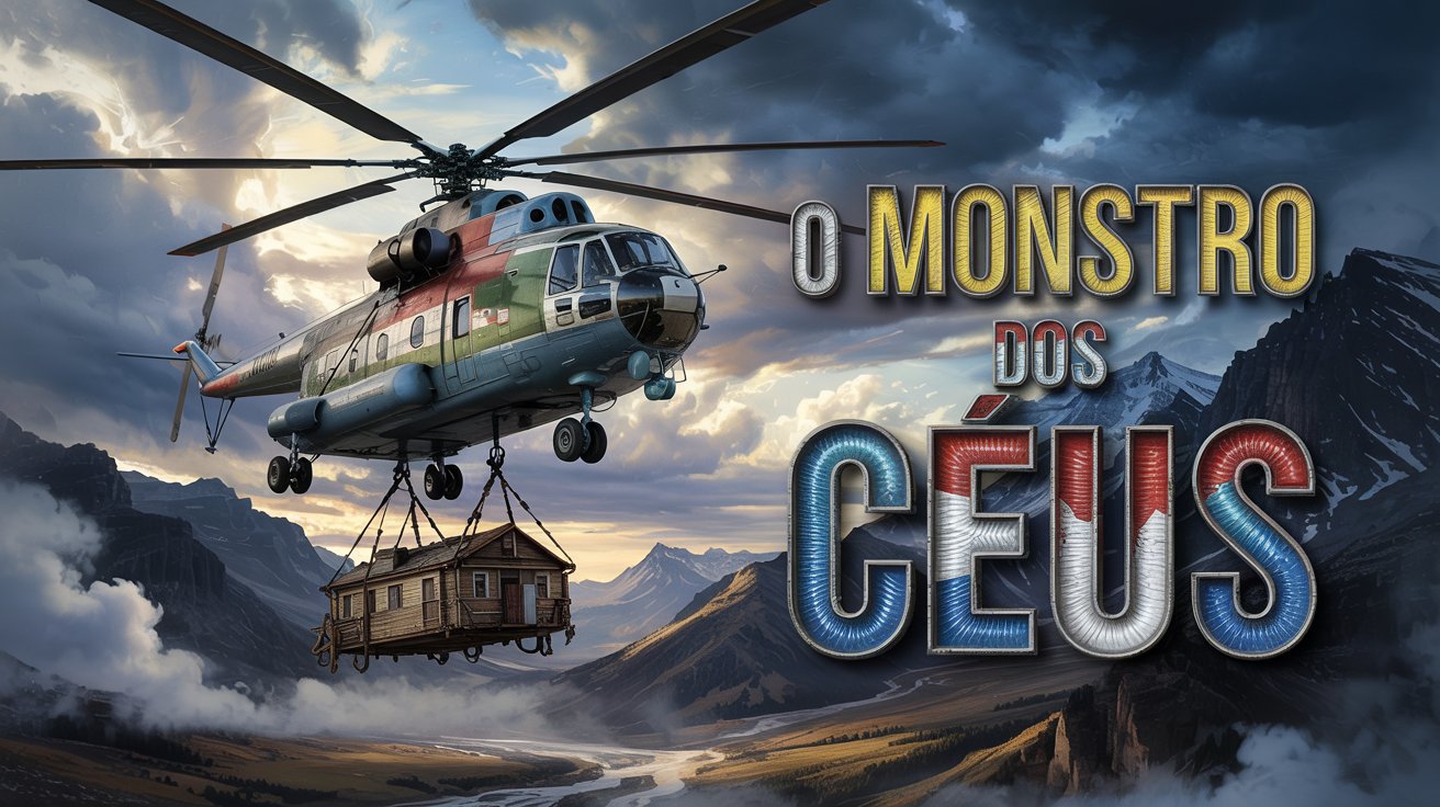 O maior helicóptero do mundo transporta casas e tanques. Conheça o Mi-26, uma máquina gigante que impressiona pela força e versatilidade.