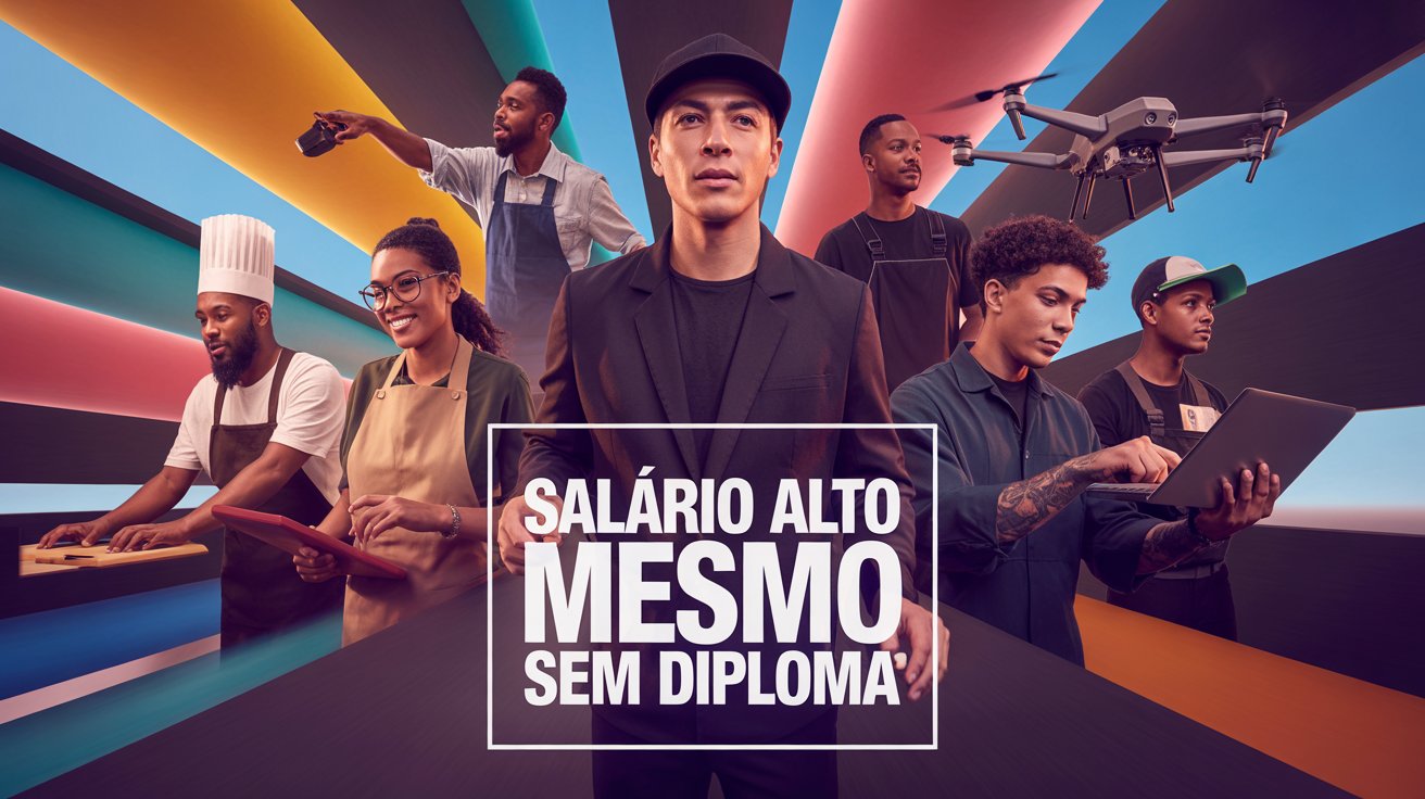 Profissões que pagam bem sem diploma: conheça oportunidades técnicas e digitais que estão mudando o mercado brasileiro e o futuro do trabalho.